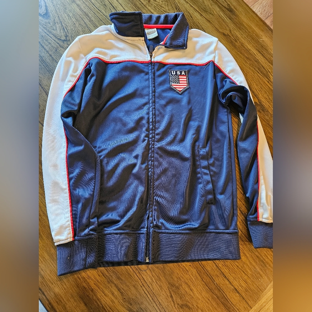 USA Track Jacket with Patch